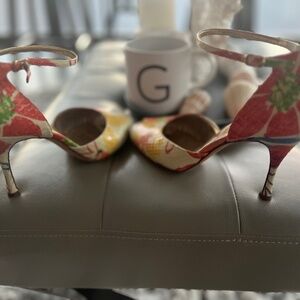 Dolce & Gabbana Multicolor Lizard Leather Heels US 8.5